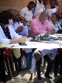 Haïti - Reconstruction : Pose de première pierre d’un complexe communautaire à Canapé-Vert