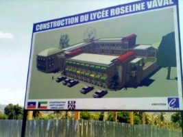 Haïti - Éducation : Pose de la première pierre du Lycée Roseline Vaval
