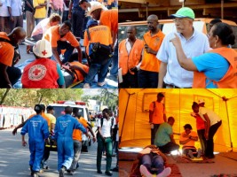 Haïti - Carnaval 2015 : Simulation d'affrontements, de mouvements de panique !