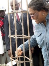 Haiti - Education : Laying the foundation stone of the Lycée Jean-Baptiste Pointe-du-Sable