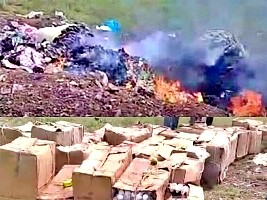 Haïti - FLASH : Les douanes d’Haïti détruisent les marchandises dominicaines des commerçants haïtiens