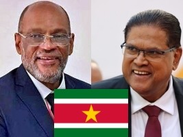Haïti - Politique : Le P.M. Ariel Henry en visite officielle au Suriname