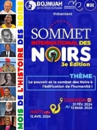 Haïti - Canada : «Le pouvoir et le combat des Noirs à l'édification de l’humanité»