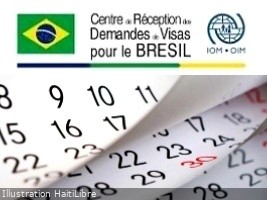 Haïti - FLASH : Visa Brésil, calendrier révisé des rendez-vous