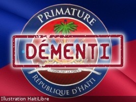 Haïti - FLASH : Démenti formel de la Primature