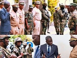 Haïti - Politique : Le Ministre de la Défense au Grand Quartier Général des FAd’H