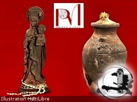 Haiti - Insecurity : The «Sosyete Lafrik Ginen» peristyle was ransacked and set on fire