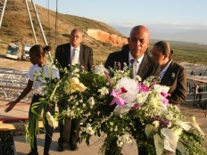 Haïti - Social : Cérémonie du souvenir, Michel Martelly à Saint-Christophe