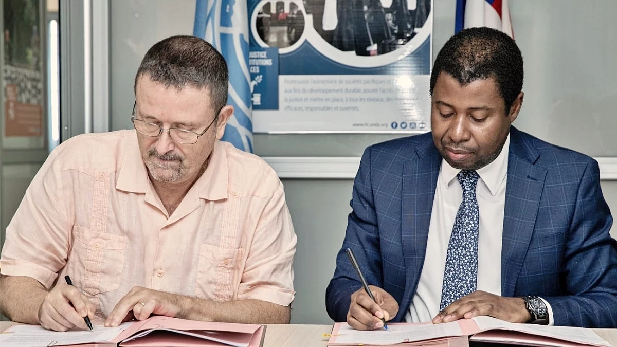 UNDP and UEH sign an agreement to strengthen the psychosocial well-being of displaced persons