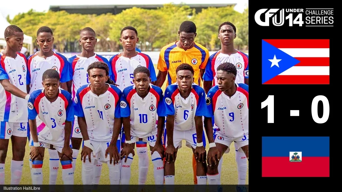 Haiti - CFU Challenge 2026 (U-14) : The Grenadiers lose 1-0 against the Huracáns Azul of Puerto Rico (video)