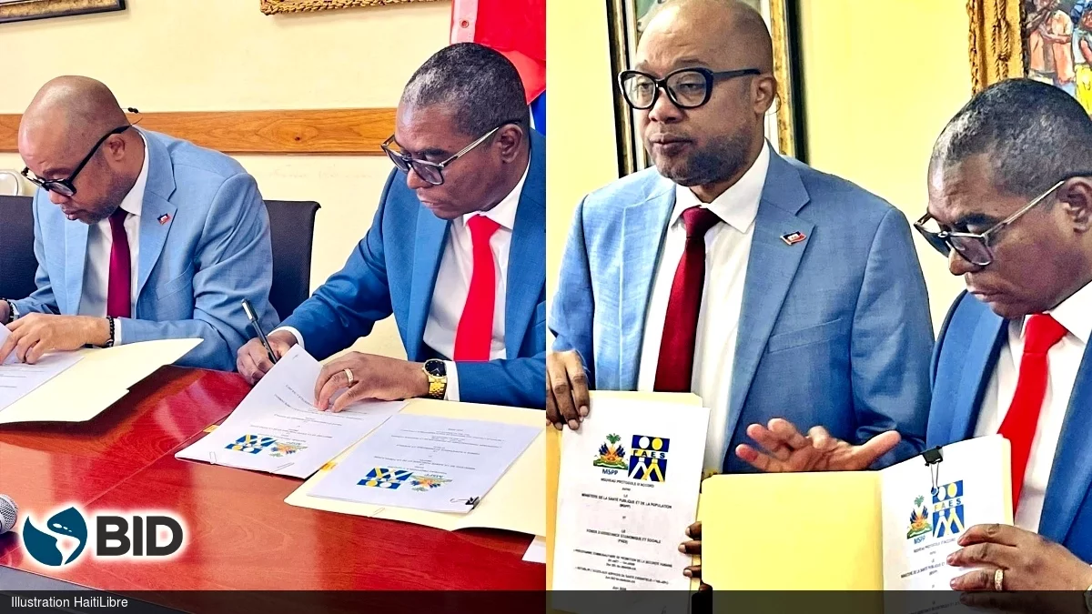 Haiti - FAES/MSPP : Signing of a MoU to strengthen access to essential health services