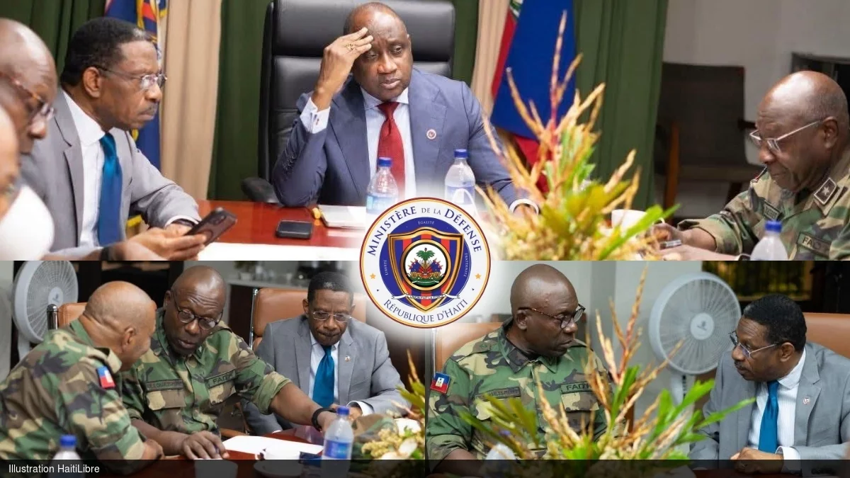 Haiti - Security : Mario Andrésol meets with members of the High Command of the FAd'H