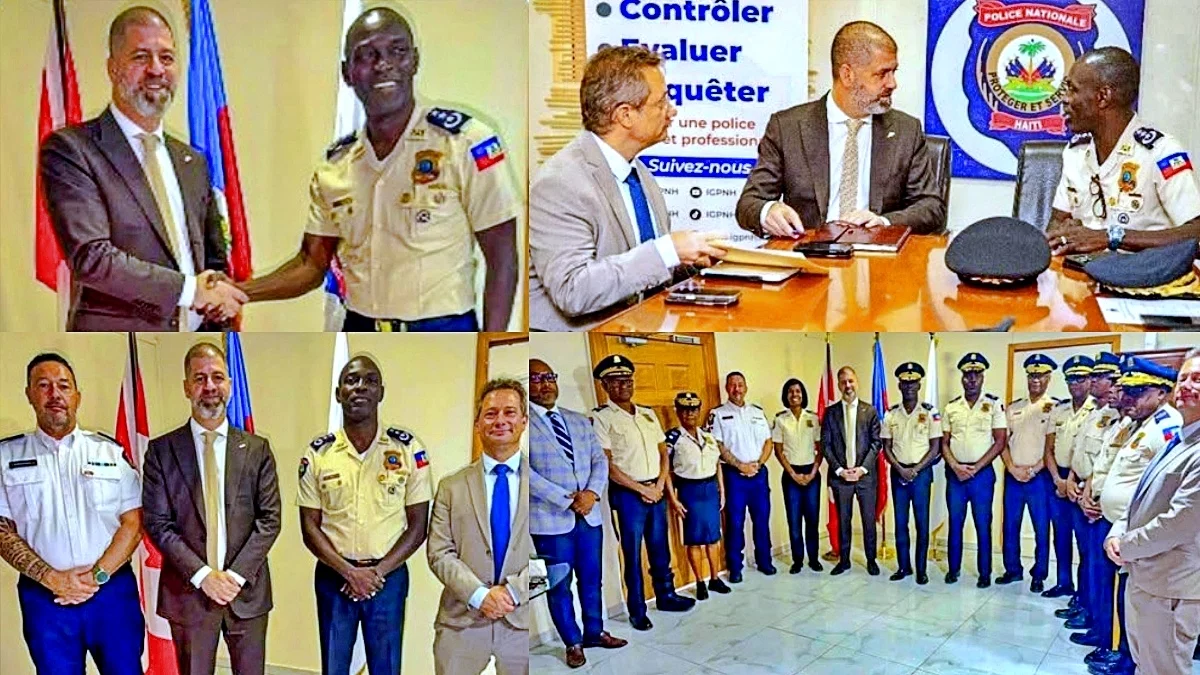 Haïti - Coopération : Séance de travail entre le nouvel Ambassadeur du Canada et la PNH 