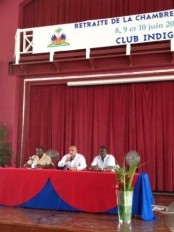 Haïti - Politique : Laurent Lamothe participe à la retraite des Députés