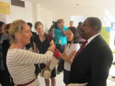 Haïti - Social : Tournée de Pamela White à Martissant