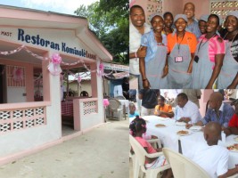 Haïti - Social : Le Président Martelly visite le restaurant communautaire de Mesaye