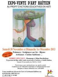 Haïti - Diaspora France : 19ème édition de l’exposition-vente d’art et d’artisanat haïtien