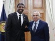 Haiti - MHAVE : The Minister François with the Haitians in Chile