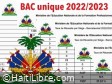 Haïti - FLASH : Résultats des examens du bac unique pour 4 départements et par élève