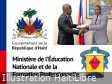 Haiti - Reconstruction : MoU between the Ministry of Education and the Congregation of the Brothers of the Sacred Heart