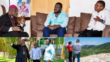 Haiti - Gonaïves : The Ministers of Public Works and the Environment solicit the leadership of the Church