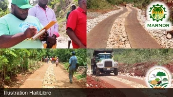 Haiti - Agriculture : Several sections of rural roads provisionally accepted in Grand'Anse